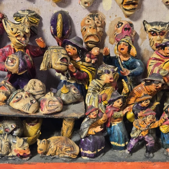 Vintage Retalbo Alter by Florentino Jimenez Peruvian Artist RARE Diorama - Picture 6 of 15